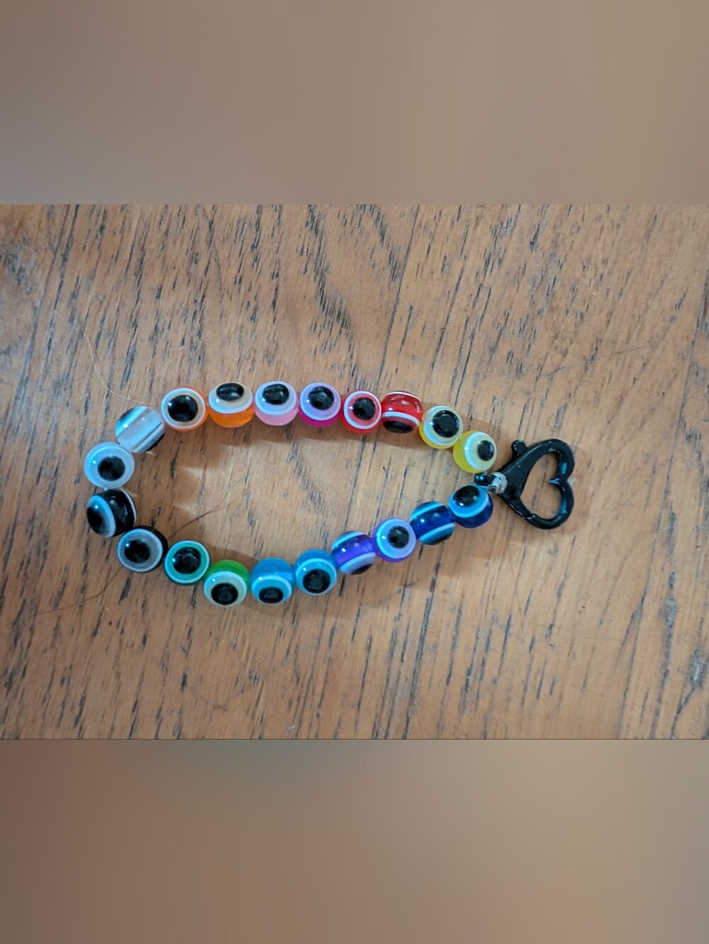 Evil Eye Bead Keychain